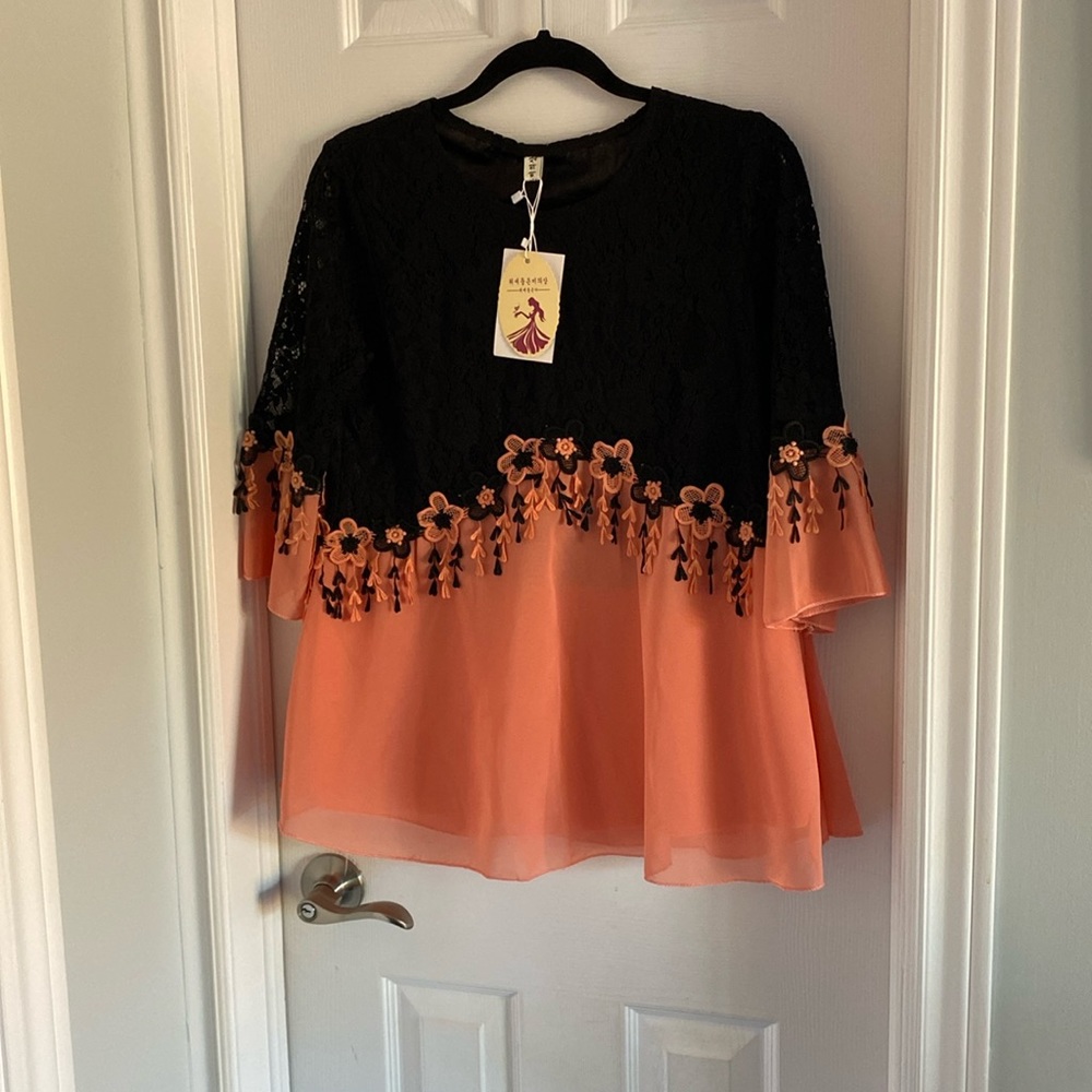 NWT A-line Lacy Top